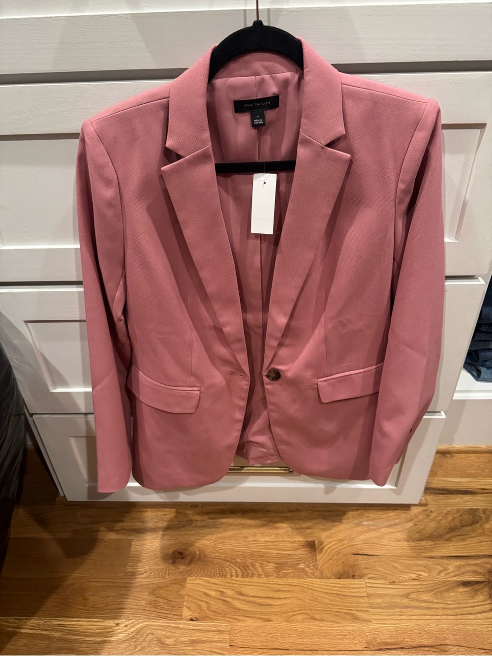 Ann Taylor Dusty Rose Single-Button Blazer